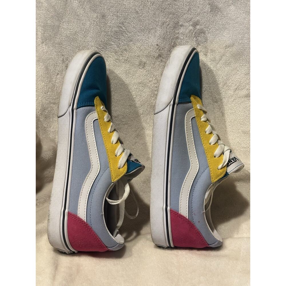 Vans Old Skool Yacht Club Womens Sz 11 Skate Shoe Green/Blue/Yellow/Pink low top - Picture 6 of 9